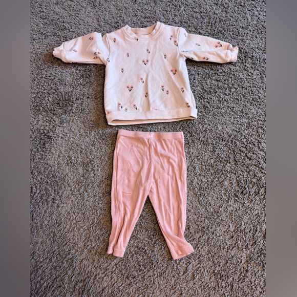 Puffy Oversized
Sweatershirt And Rib
Legging - Pretty Pink
Floral - 3-6M - Picture 1 of 1